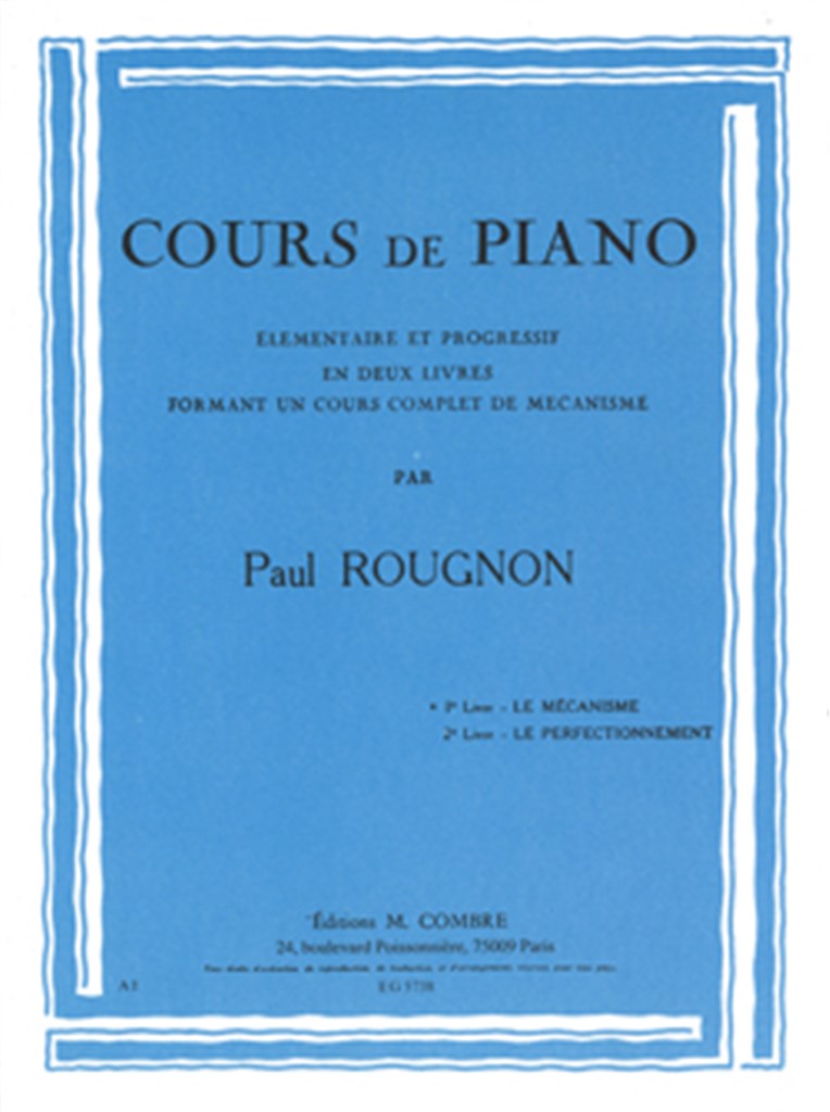 Cours de piano Livre 1 Le Mécanisme