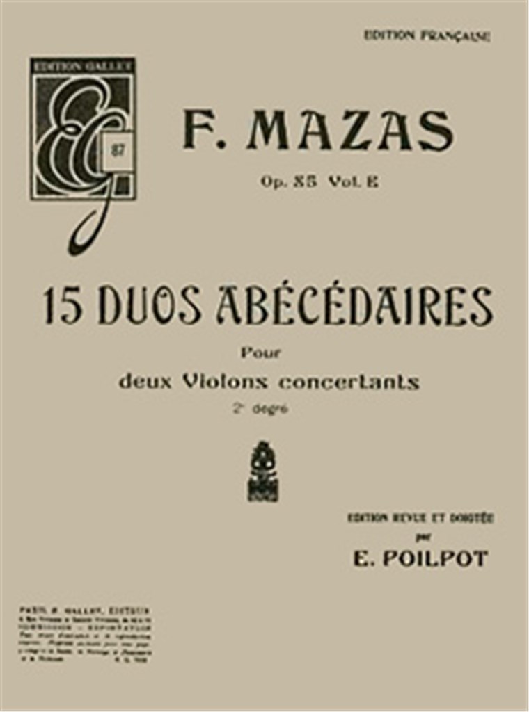 Duos abécédaires (15) Op.85b