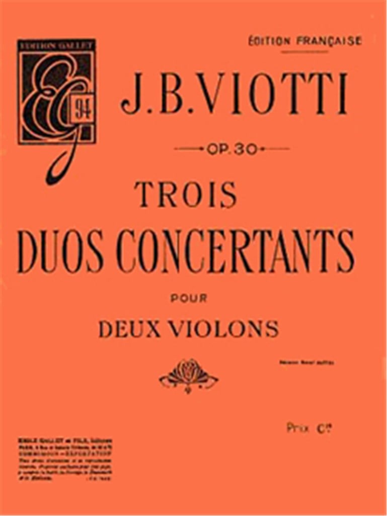 Duos concertants (3) Op.30