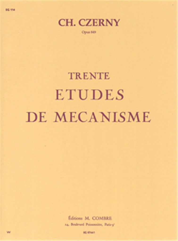 Etudes de mécanisme (30) Op.849