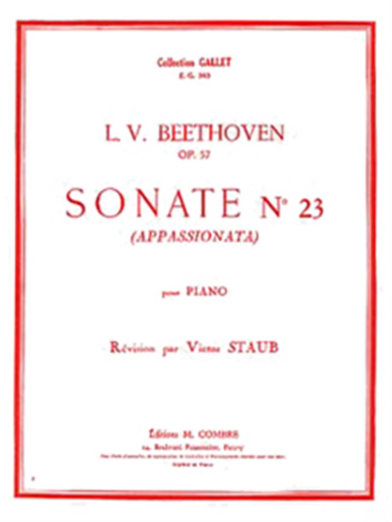 Sonate n°23 Op.57 Appassionata