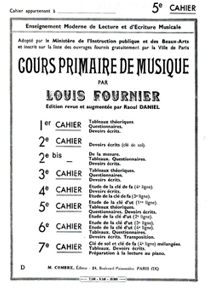 Cours primaire de musique cahier 5