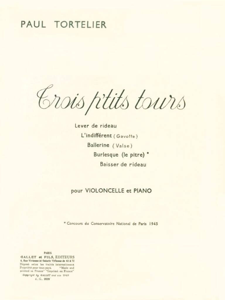Trois P'tits tours (5 pièces)