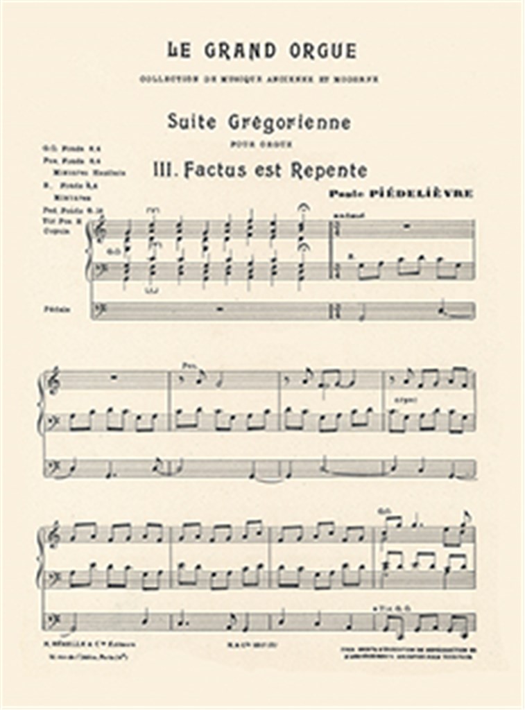 Factus est repente (ext. de la Suite Grégorienne)