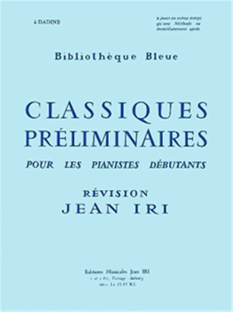 Classiques préliminaires