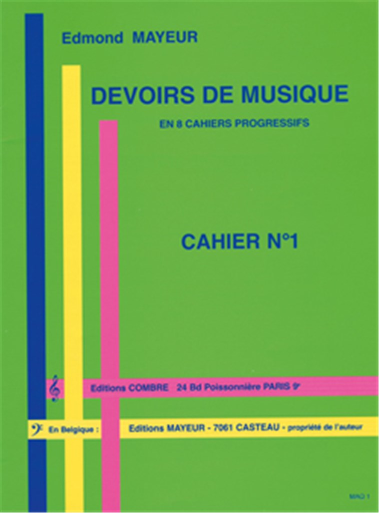 Devoirs de musique cahier 1