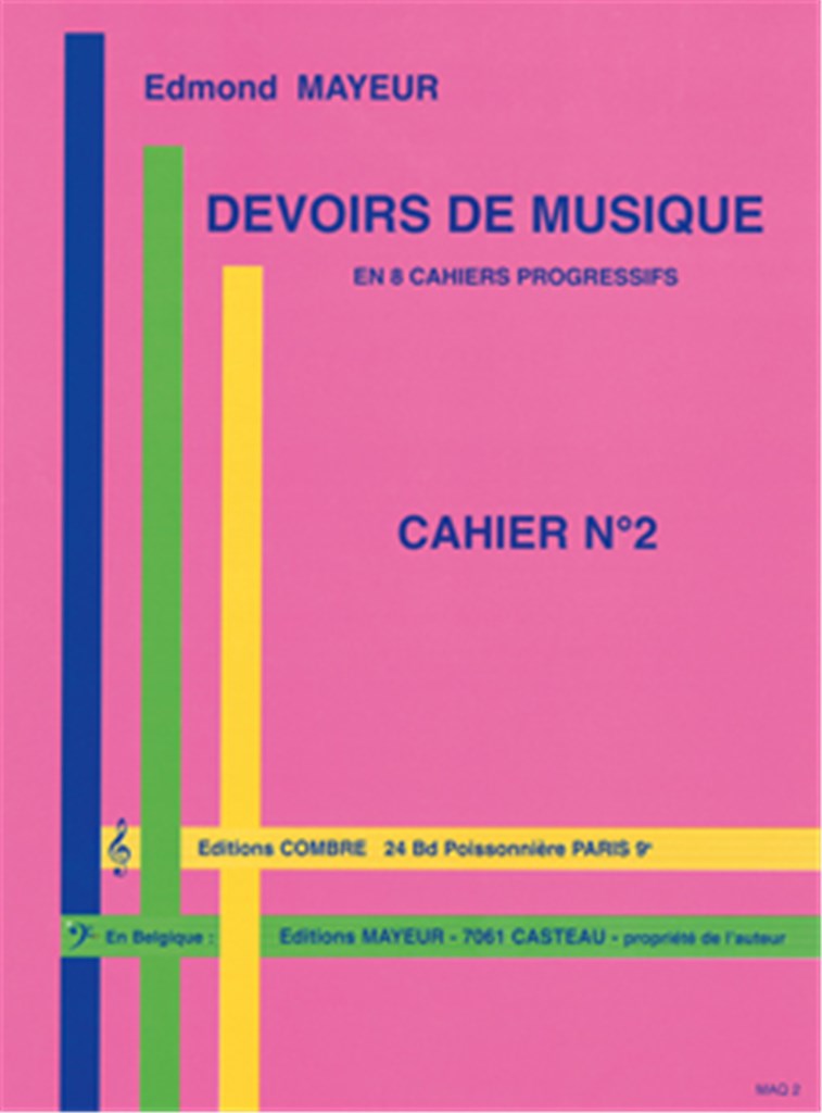 Devoirs de musique cahier 2