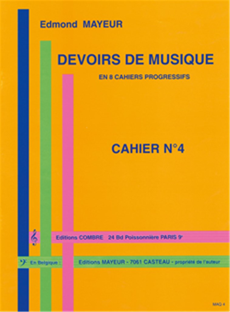 Devoirs de musique cahier 4