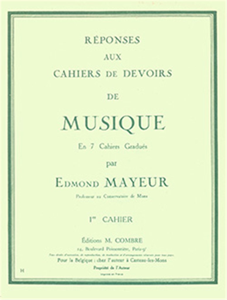 Réponses aux devoirs du n°1