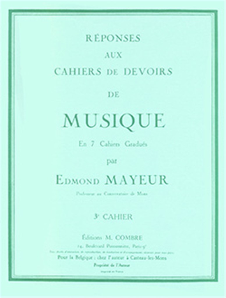 Réponses aux devoirs du n°3