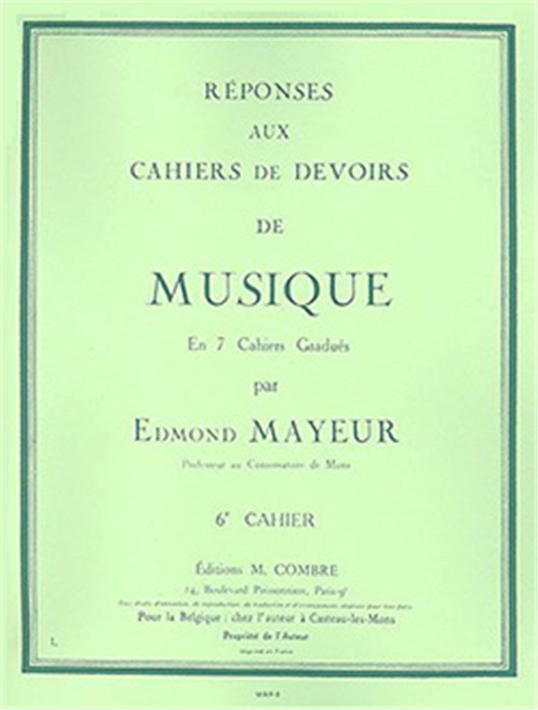 Réponses aux devoirs du n°6