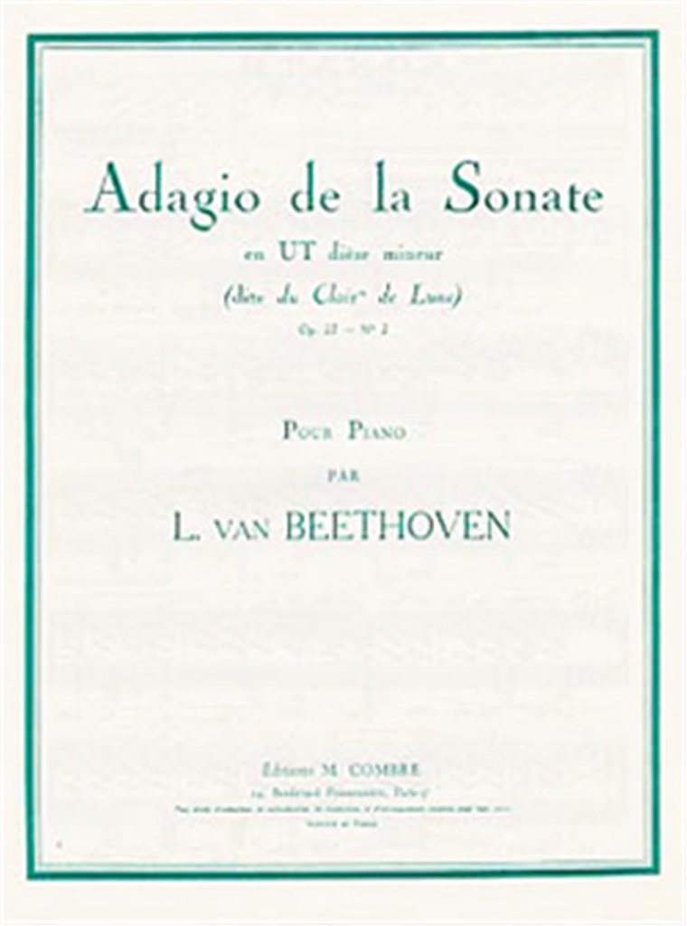 Adagio de la Sonate Op.27 n°2 Clair de lune