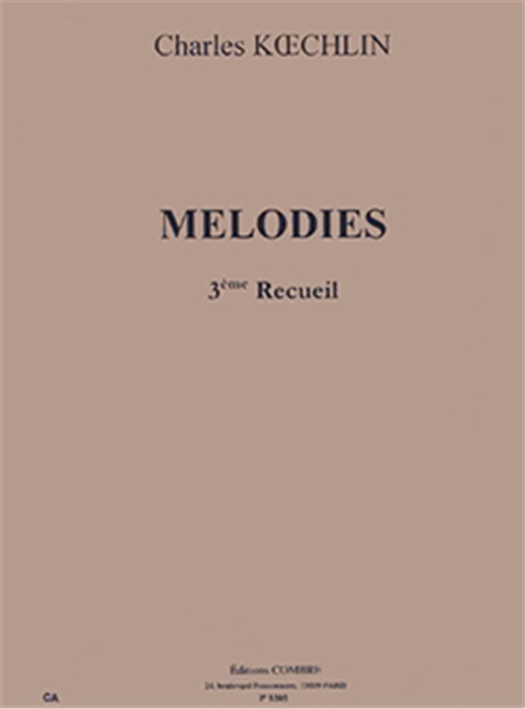 Mélodies Recueil 3