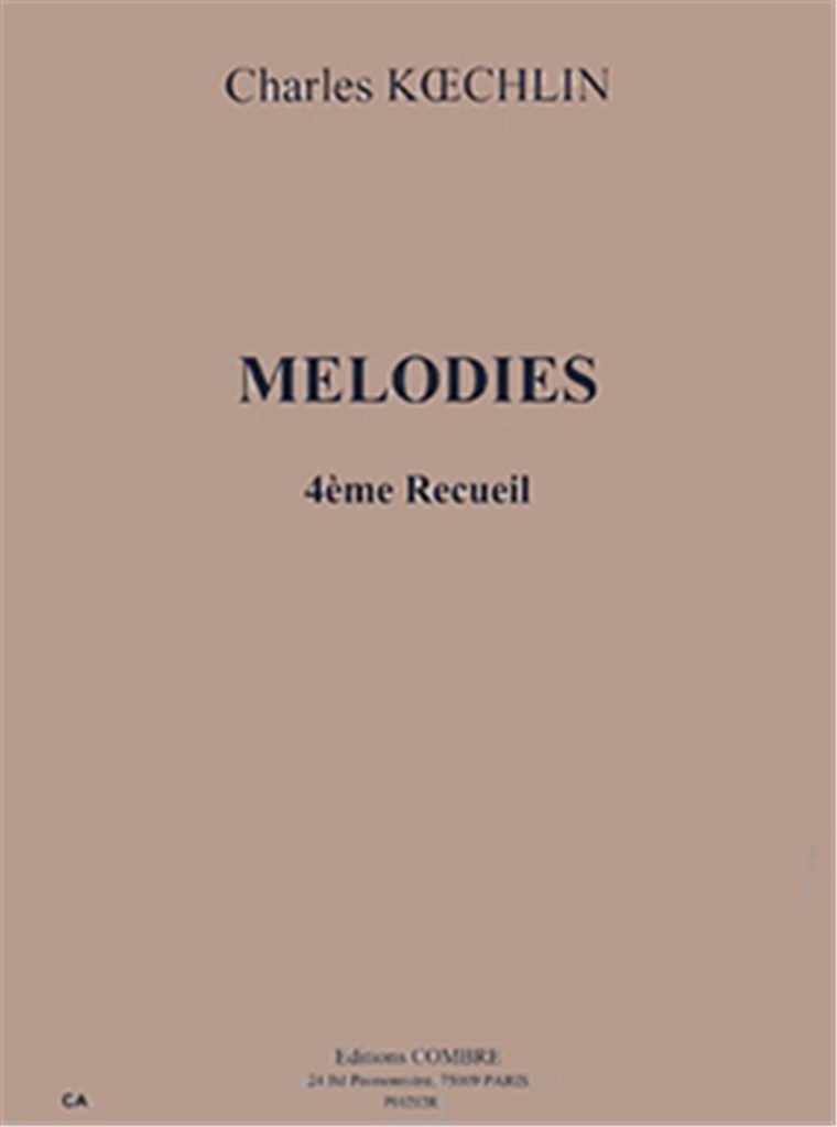 Mélodies Recueil 4