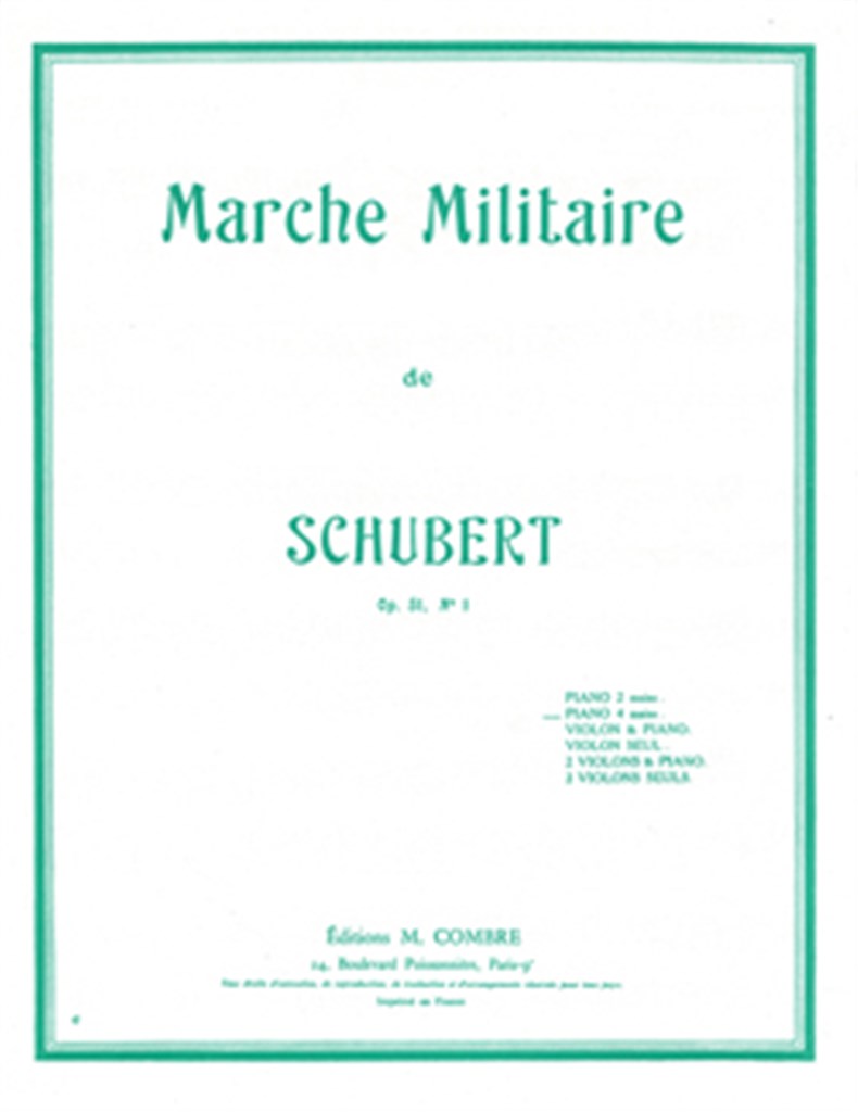 Marche militaire Op.51 n°1