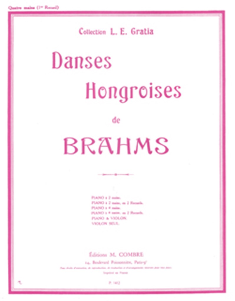 Danses hongroises Vol.1 (n°1 à 5)