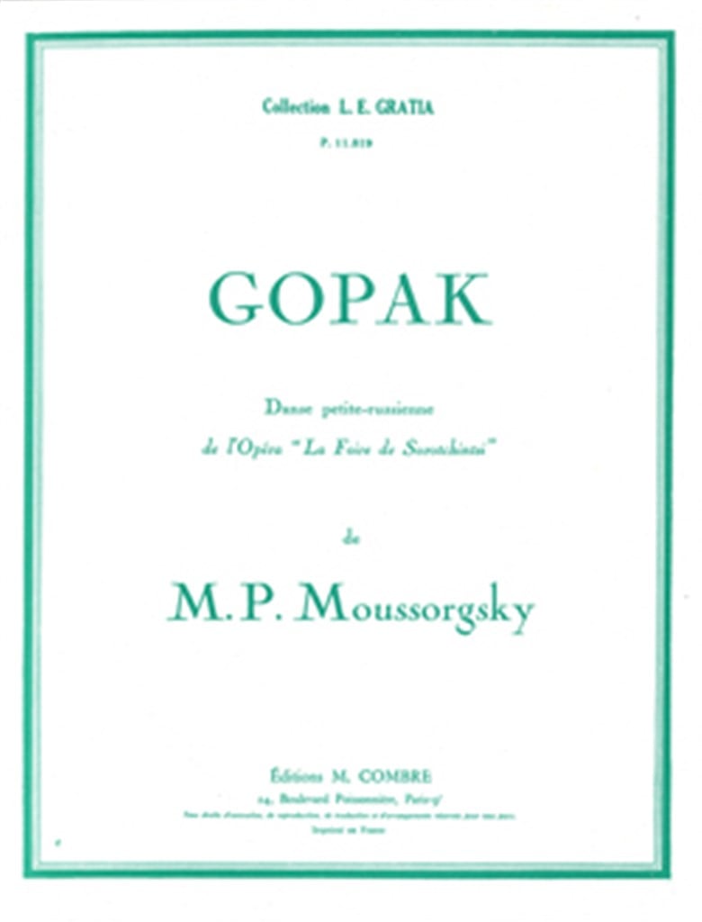 Gopak extr. de La Foire de Sorotchintsky
