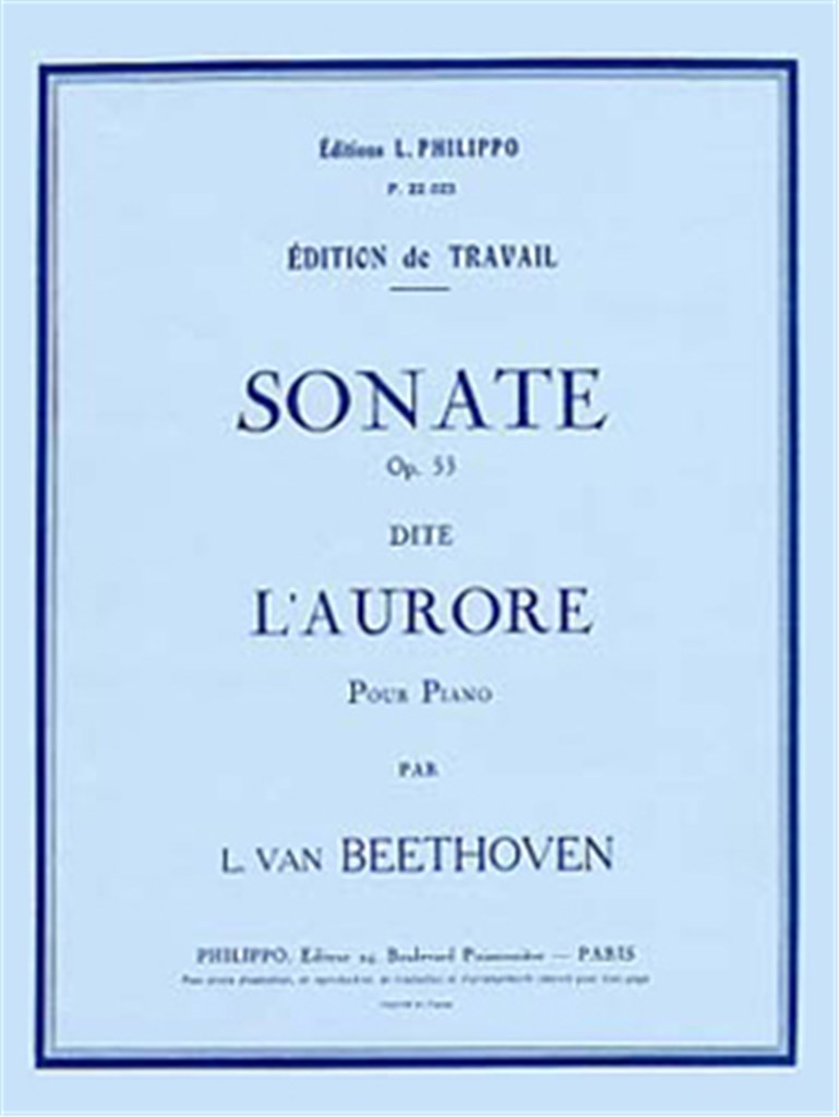Sonate n°21 Op.53 L'Aurore