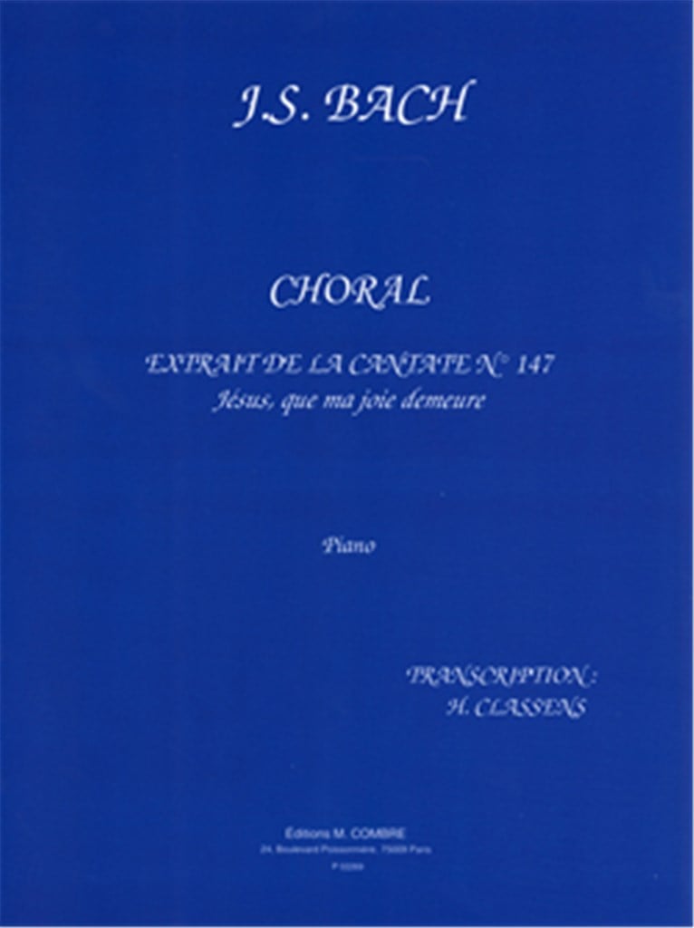 Choral Jésus que ma joie demeure extr. Cantate 147