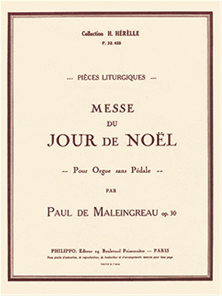 Messe du jour de Noël Op.30