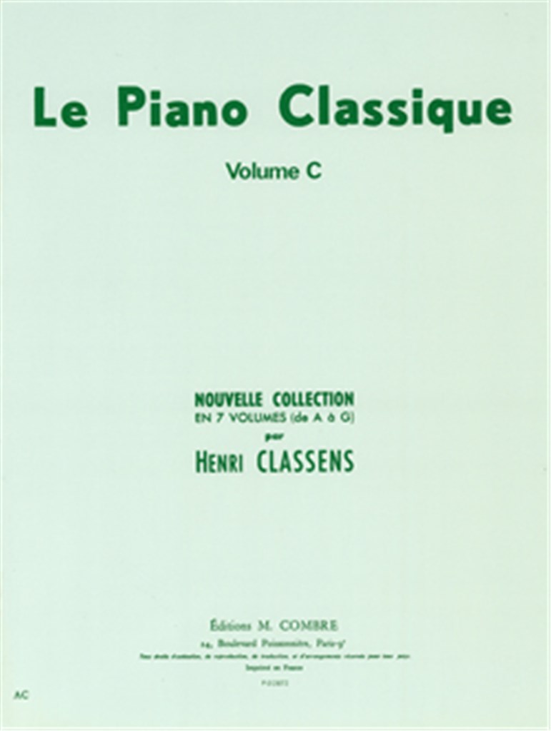 Le Piano classique Vol.C Vieux maîtres français