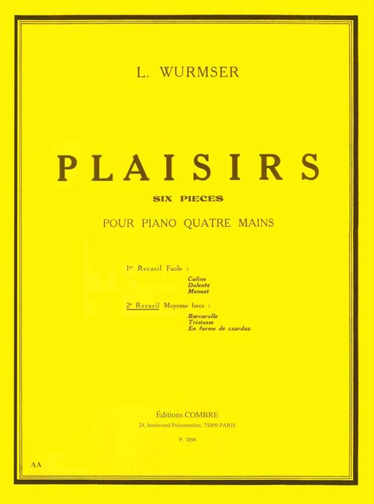 Plaisirs - 2° recueil (3 pièces)
