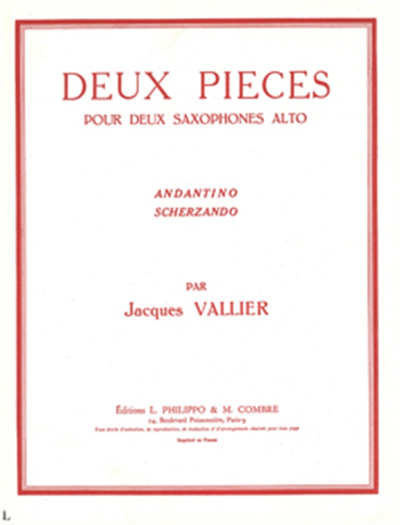 Pièces (2) : Andantino - Scherzando