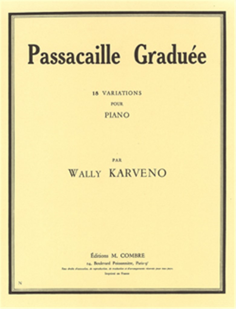 Passacaille graduée (18 variations)