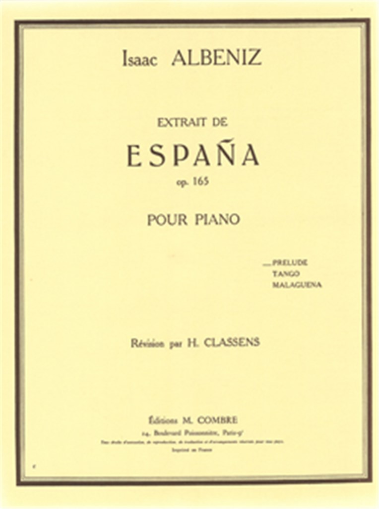 Espana Op.165 Prélude