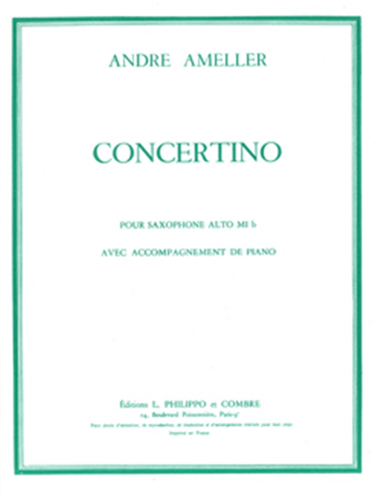 Concertino pour saxophone alto Op.125