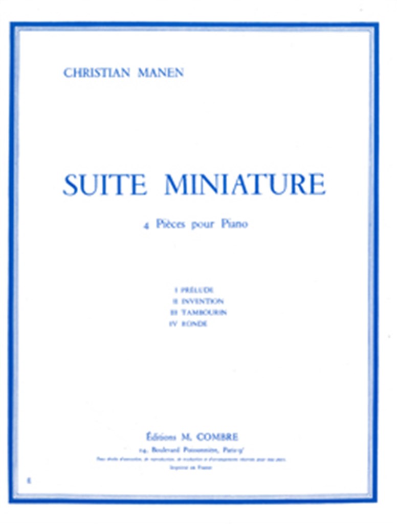 Suite miniature (4 pièces)