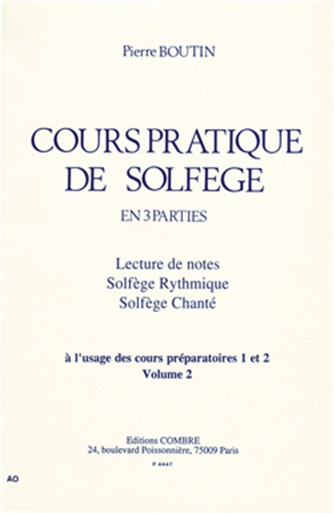 Cours pratique de solfège Vol.2