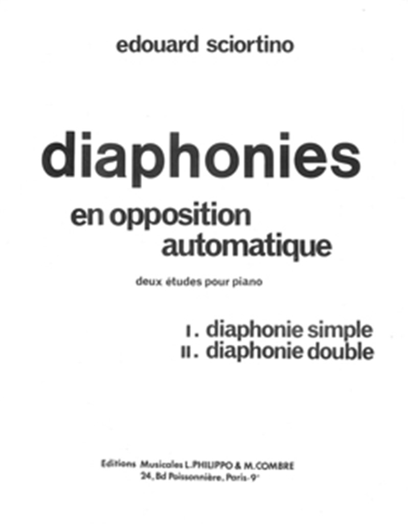 Diaphonies (2 études) Op.11
