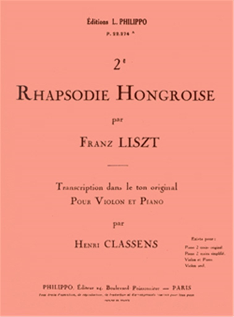 Rhapsodie hongroise n°2