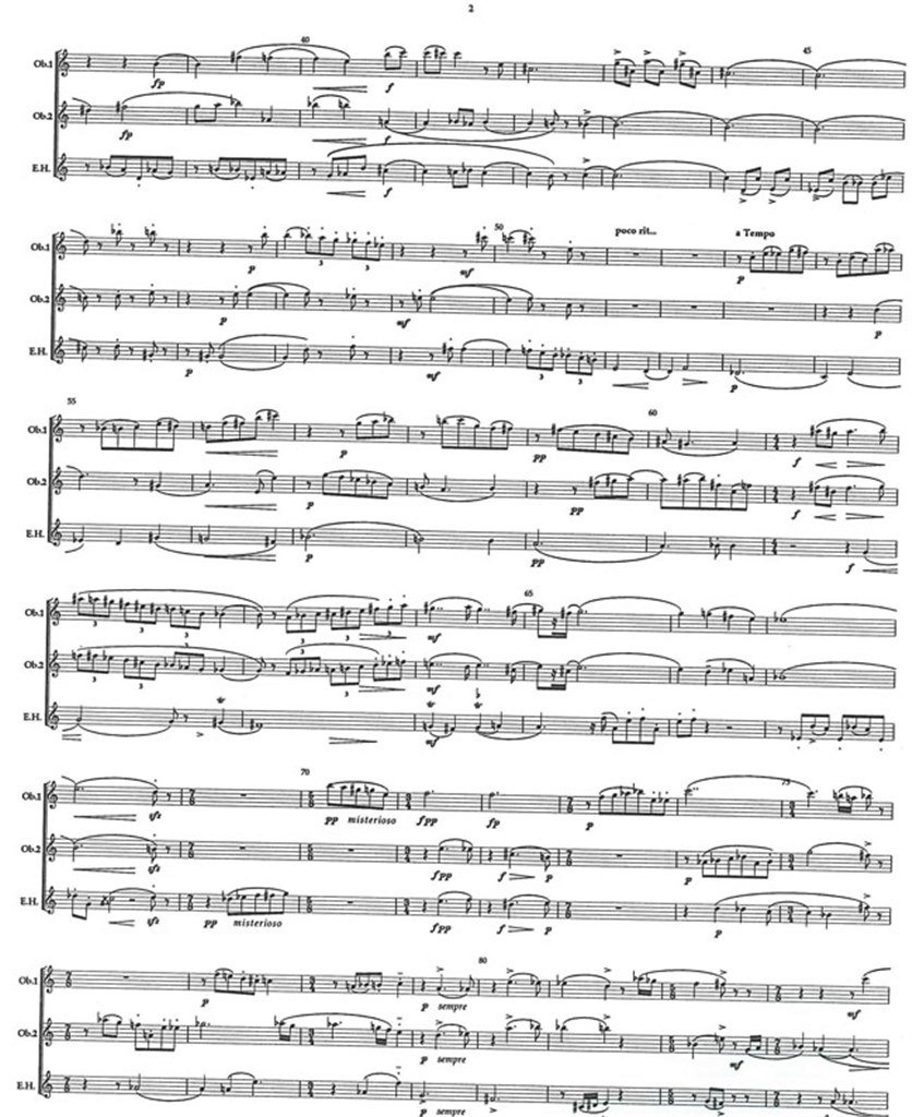 Trio For 2 Oboes And English Horn