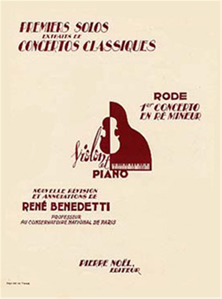 Solo n°1 du concerto n°1 en ré min.