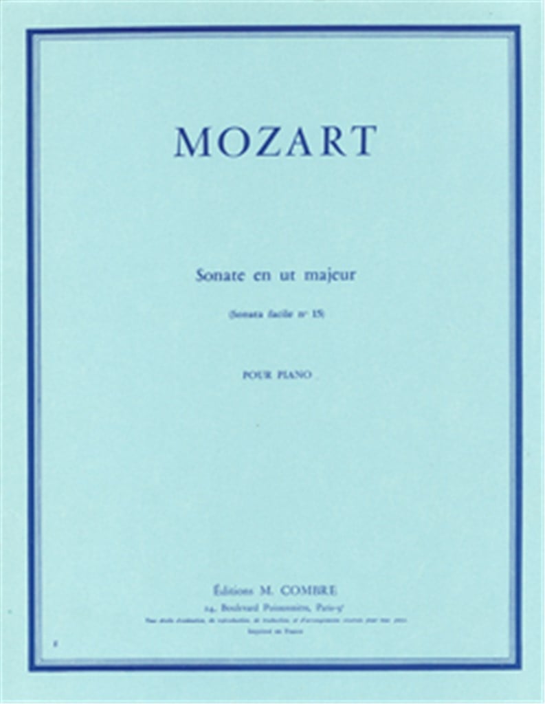 Sonate facile n°15 en ut maj. KV545