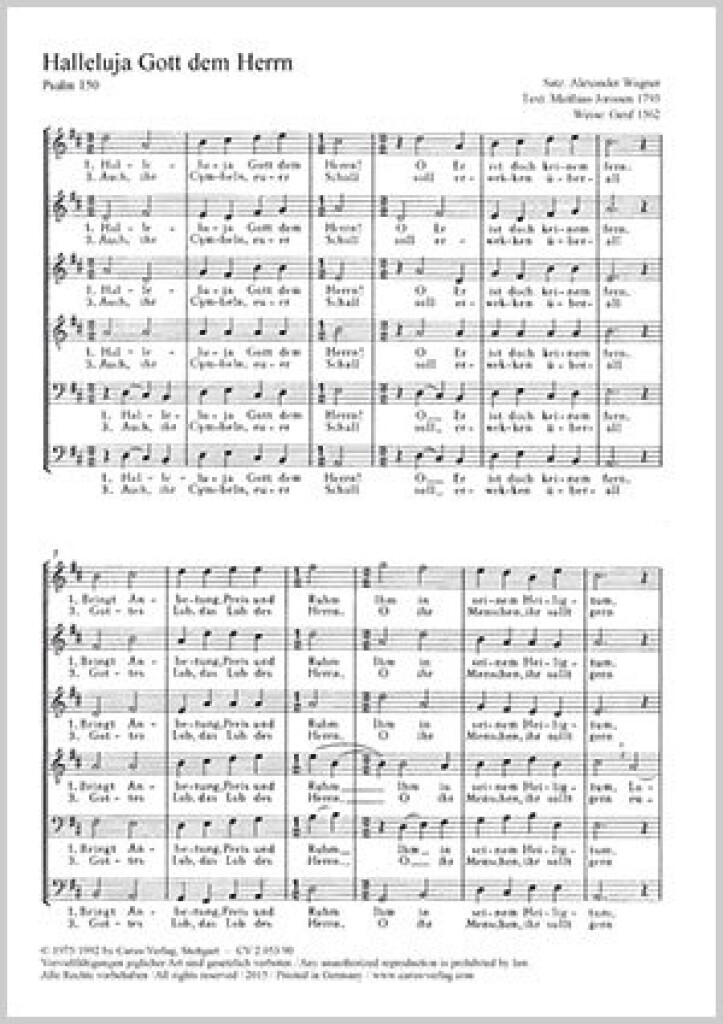 Halleluja Gott Dem Herrn