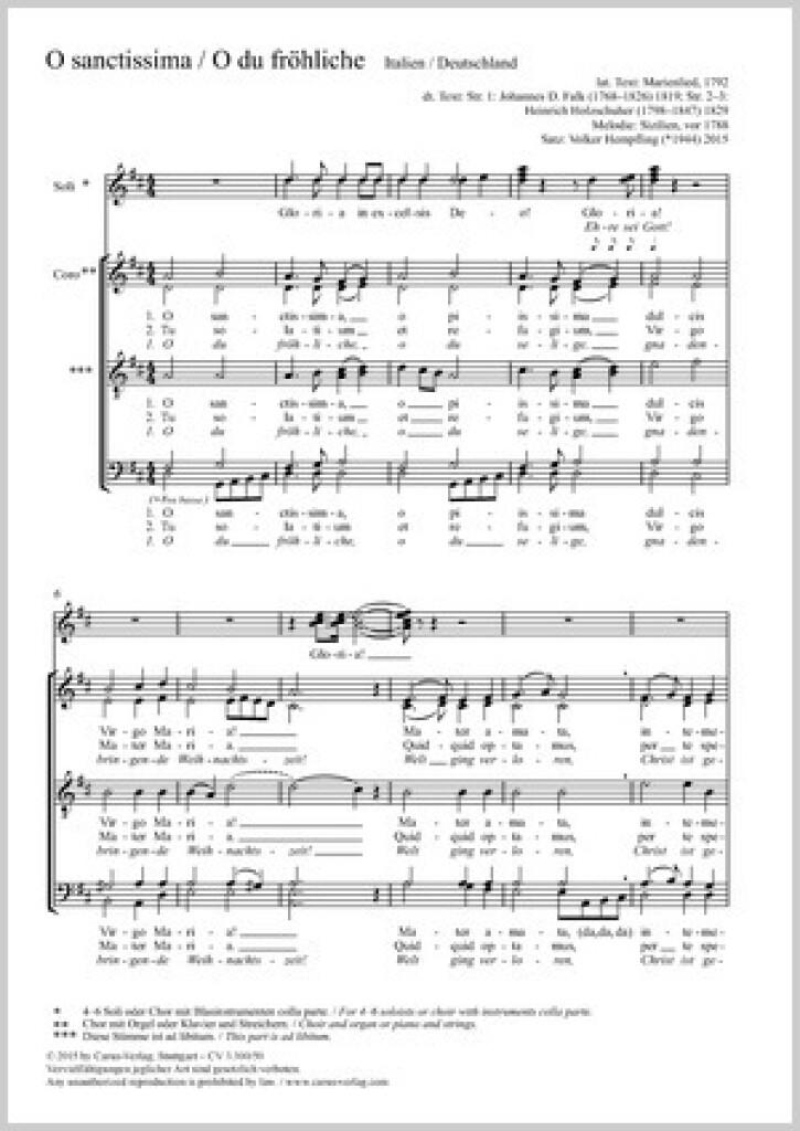 O sanctissima / O du fröhliche