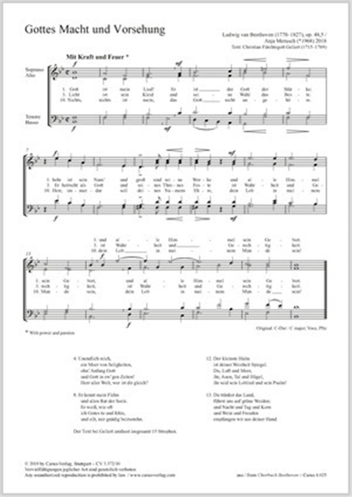 Gottes Macht und Vorsehung
