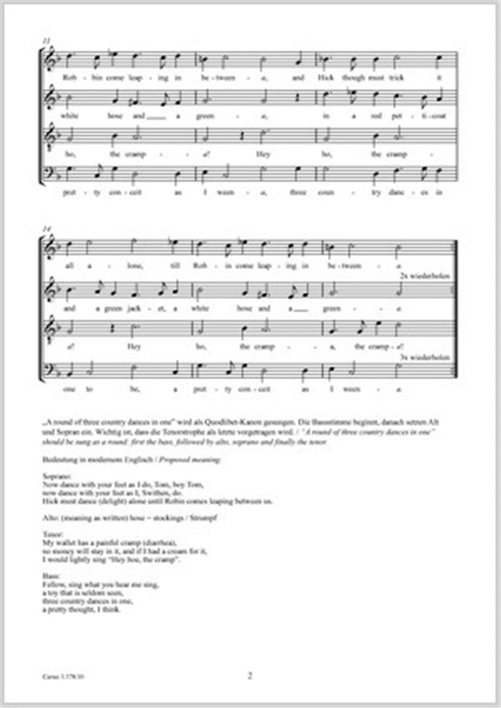 A round of three country dances in one