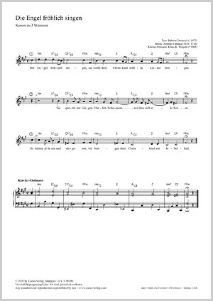 Die Engel fröhlich singen