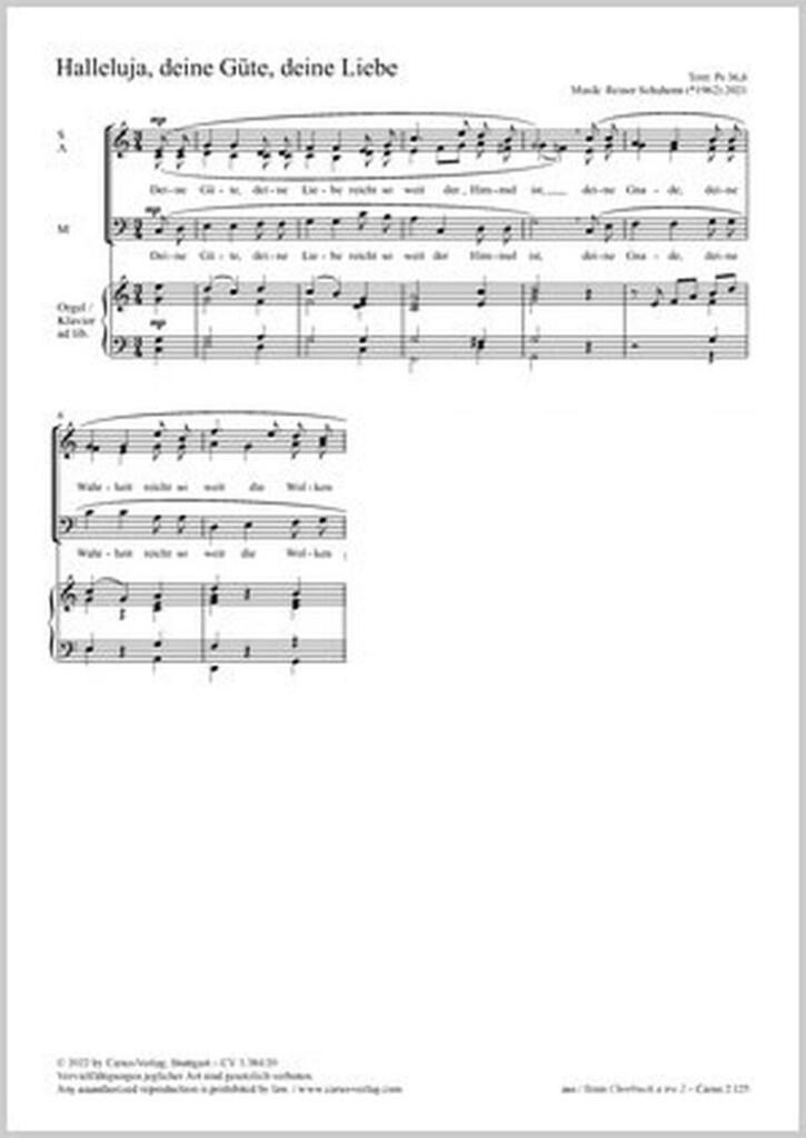 Halleluja, deine Güte, deine Liebe