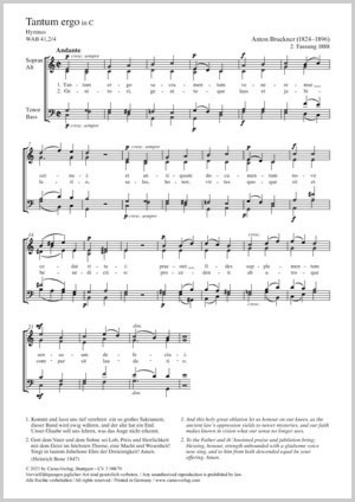 Tantum ergo in C major