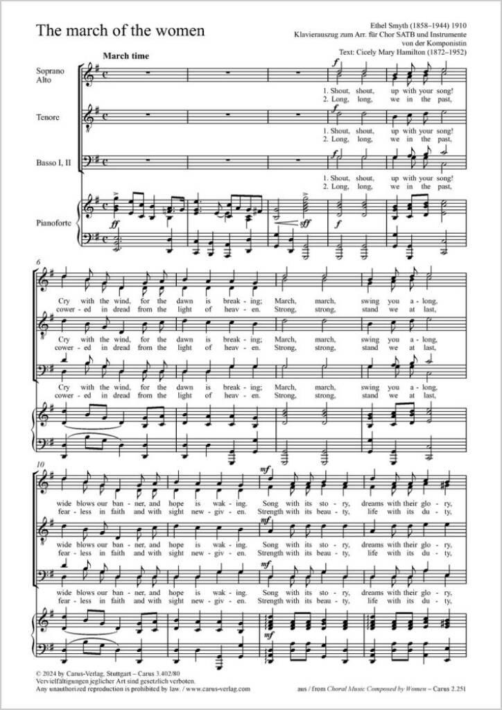The march of the women - G major