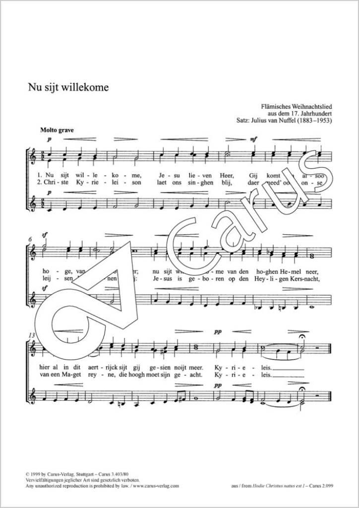 Nu sijt willekome