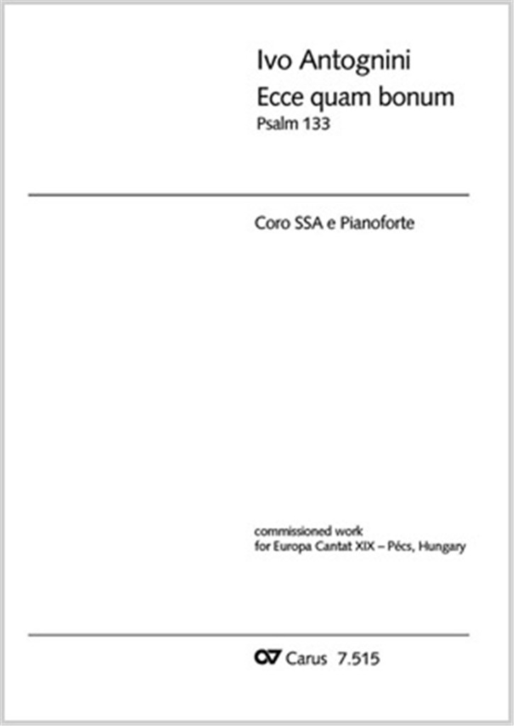 Ecce quam bonum