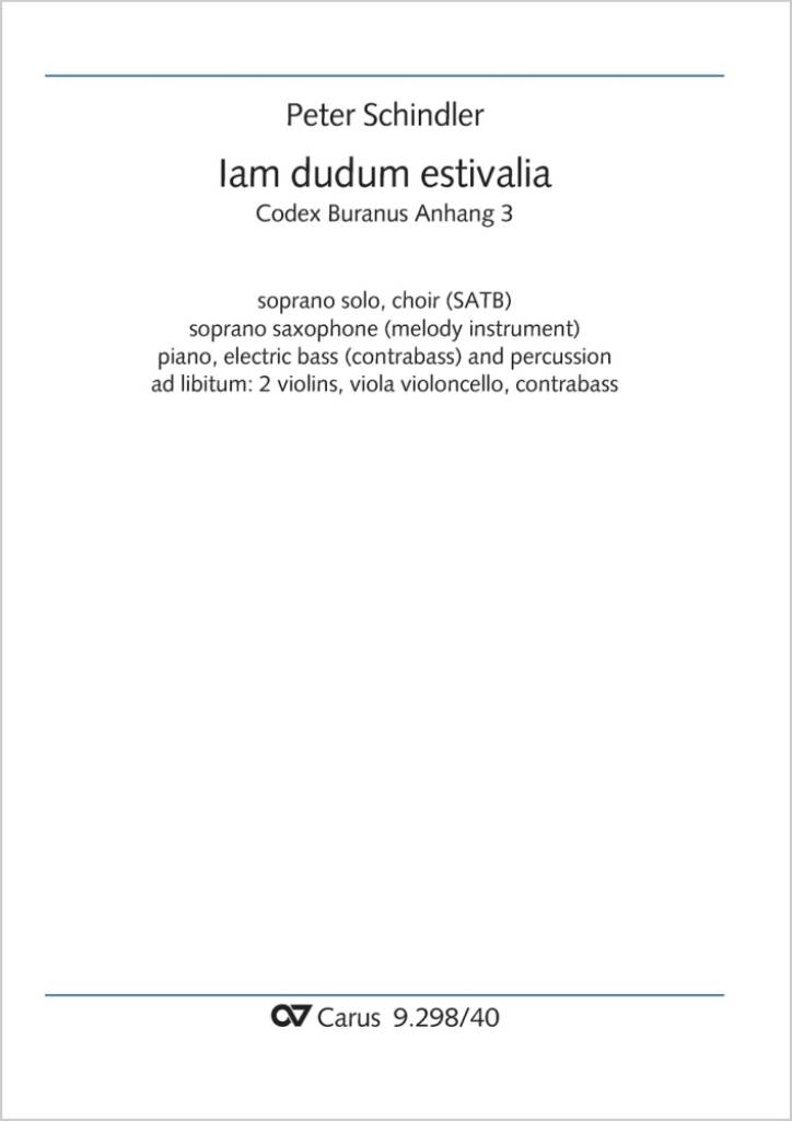Iam dudum estivalia - B flat minor