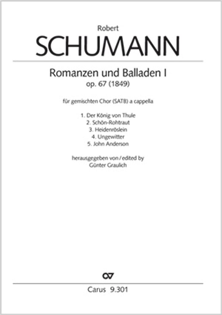 Romanzen und Balladen I Op. 67