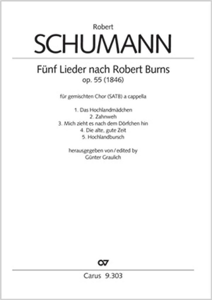 Fünf Lieder Von Robert Burns Op. 55